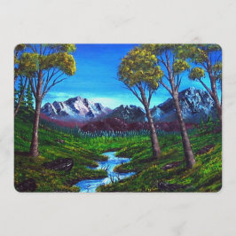 Abstrakten Rocky Mountain Stream - målad