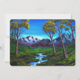 Abstrakten Rocky Mountain Stream - målad