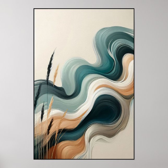Abstrakten Rörelse och djup Poster (Framsidan)