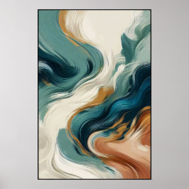 Abstrakten Rörelse och djup Poster