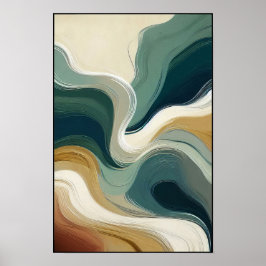 Abstrakten Rörelse och djup Poster