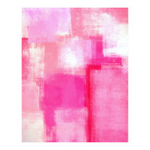 abstrakten Rosa av "Köra sent" Poster utskrift
