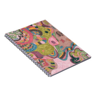 abstrakten "Rosa Mood" Anteckningsbok