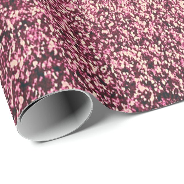 Abstrakten Rubino Burgud Glass Guld Glass Ombre Presentpapper (Rullad Hörn)