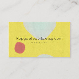Abstrakten Rupydetquila för vattenfärgsfärg Visitkort