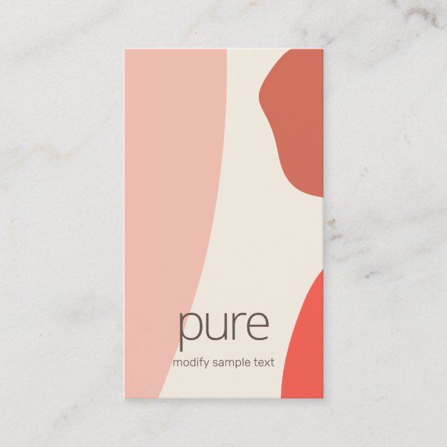 Abstrakten Shapes Visitkort (Framsida)