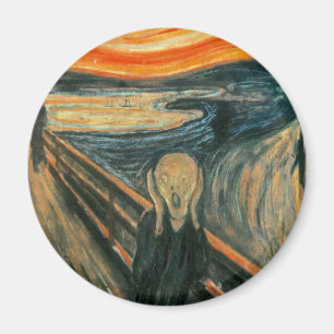 Abstrakten Skräm Munch Modern Art Magnet