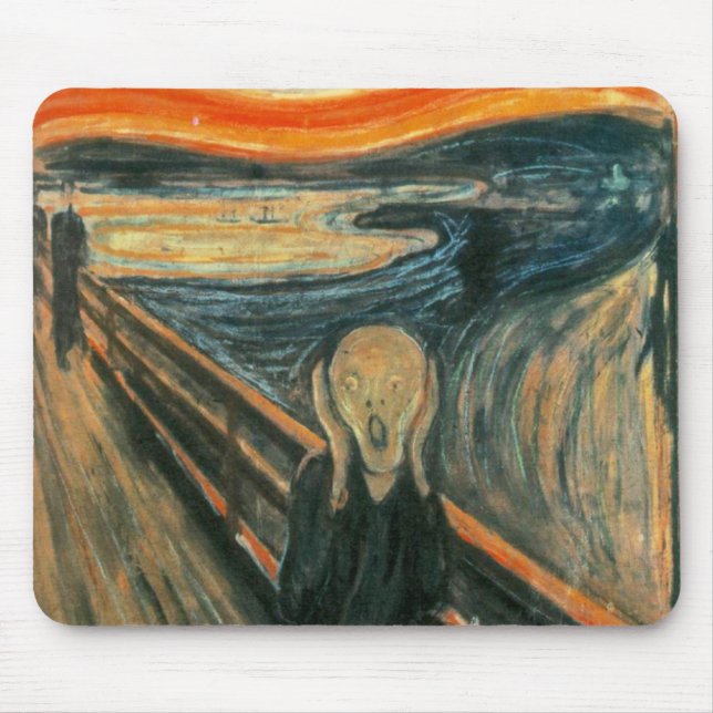 Abstrakten Skräm Munch Modern Art Musmatta (Framsidan)