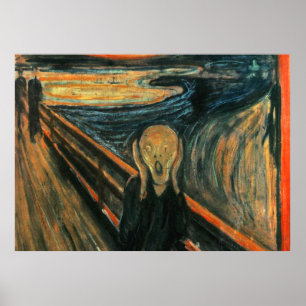 Abstrakten Skräm Munch Modern Art Poster
