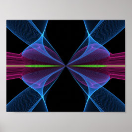 Abstrakten skrivs ut poster