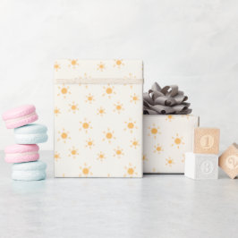 Abstrakten Sol Modern Boho Gift Wrap för Bright Gu Presentpapper