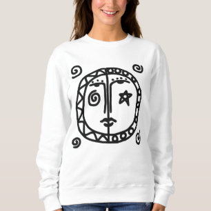 Abstrakten sol och Måne Wearable Art T Shirt