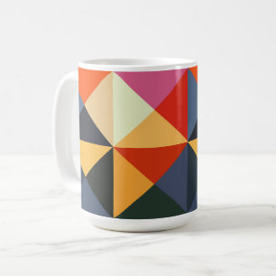 Abstrakten Stil Mugg Kopp i Aqua Färg
