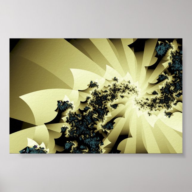 Abstrakten Struck by LighBra Coola,  Fractal Poster (Framsidan)