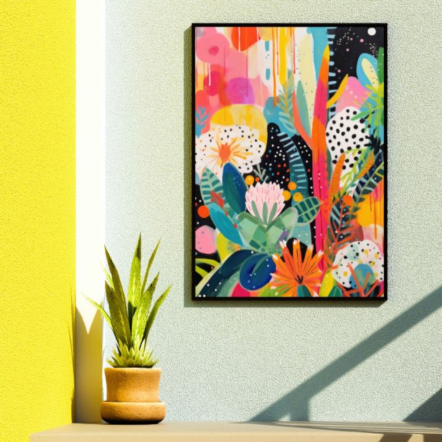 Abstrakten trendig Wall Art Skriv ut dopamin Decor Fototryck (Skapare uppladdad)