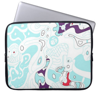abstrakten "Turquise Space" Laptop Sleeve