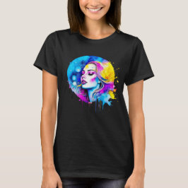 Abstrakten Vacker Watercolor Woman T Shirt