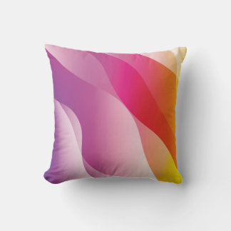 Abstrakten Vågigt bakgrund. Illustration med Färg  Kudde