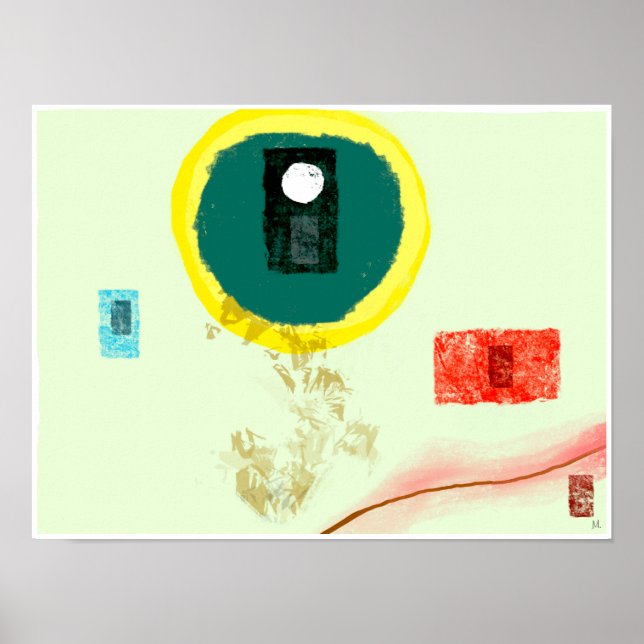 Abstrakten vår Zen-uttryck Poster (Framsidan)