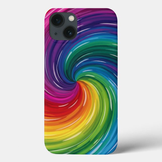 Abstrakten Vibrant Swirl Skriv ut (Baksida)