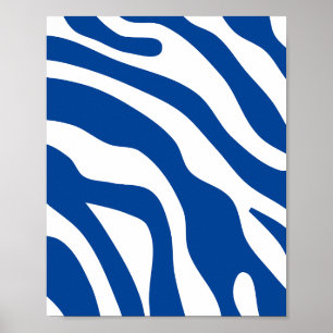 Abstrakten vintage Retro Blue Poster