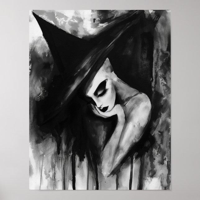 Abstrakten Wistory Black and White Poster (Framsidan)