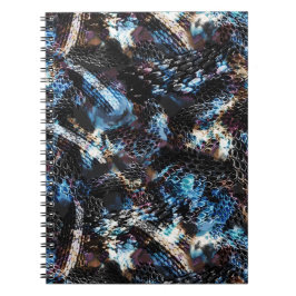 Abstraktens återutskrift av ormskalet anteckningsbok