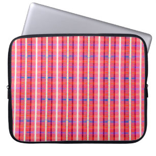 abstraktens bakgrund, färgstark skärande stripe laptop fodral