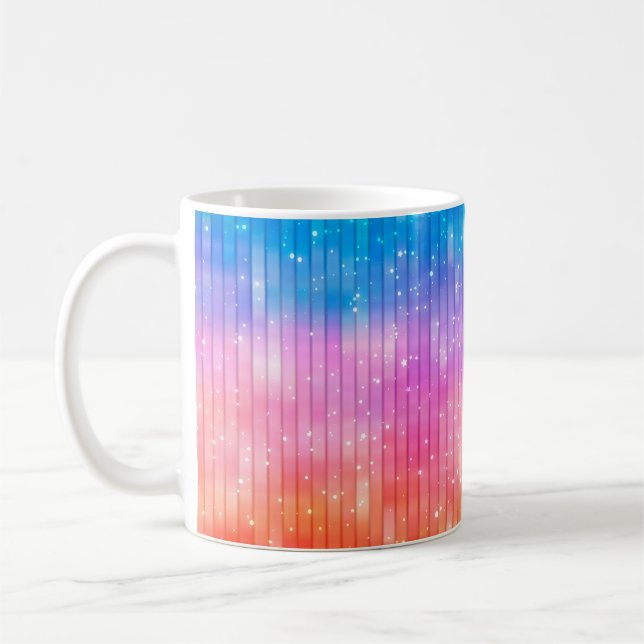 Abstraktens bakgrund. flerfärgad, blank bakgrund kaffemugg (Vänster)