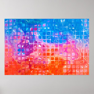 abstraktens bakgrund.flerfärgad mosaik poster
