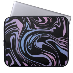 Abstraktens bakgrund. Flytande marmor. Bakgrundsin Laptop Fodral