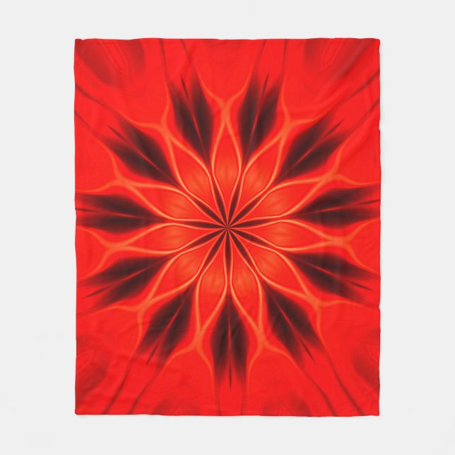 Abstraktens bakgrund. Geometric oriental kaleidosc Fleecefilt (Framsidan)