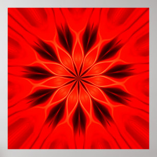 Abstraktens bakgrund. Geometric oriental kaleidosc Poster