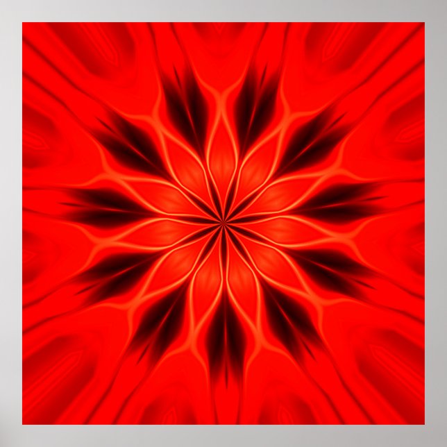 Abstraktens bakgrund. Geometric oriental kaleidosc Poster (Framsidan)
