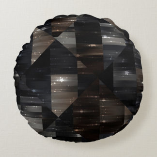 abstraktens bakgrund. grått mosaic illustration di rund kudde