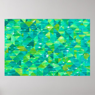 Abstraktens bakgrund. gröntens mosaik poster