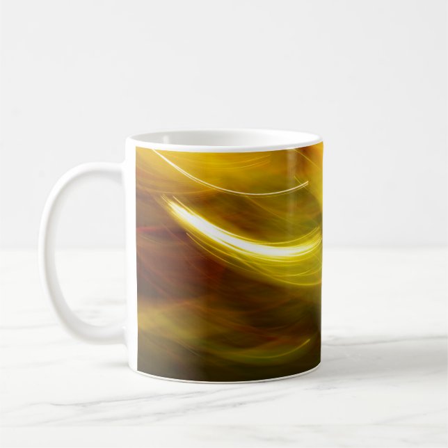 abstraktens bakgrund i flerfärgad färg, rörelse kaffemugg (Vänster)