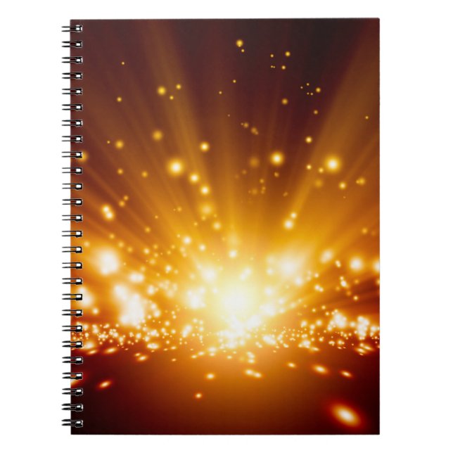 Abstraktens bakgrund - ljus orange,ba anteckningsbok (Framsidan)