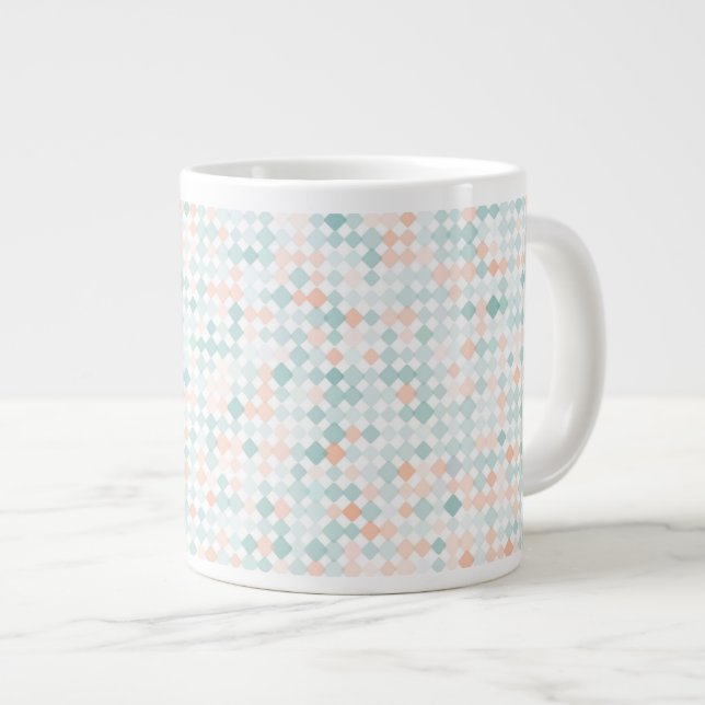 Abstraktens bakgrund med blandade små prickar jumbo mugg (Framsida höger)