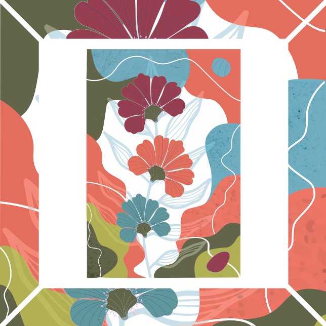 Abstraktens bakgrund med blommor poster (Skapare uppladdad)