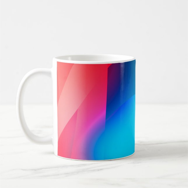 Abstraktens bakgrund med färggradient. Vibran Kaffemugg (Vänster)
