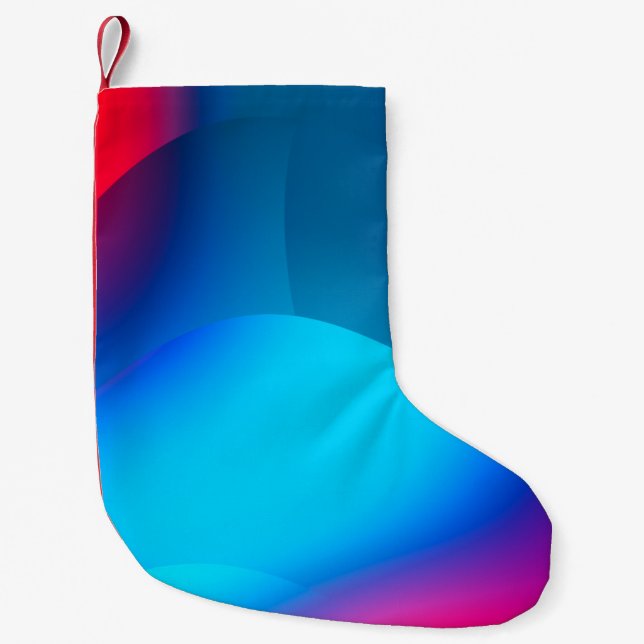 Abstraktens bakgrund med färggradient. Vibran Liten Julstrumpa (Framsidan)