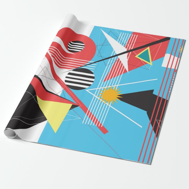 Abstraktens bakgrund med flera färgader för geomet presentpapper (Utrullad)