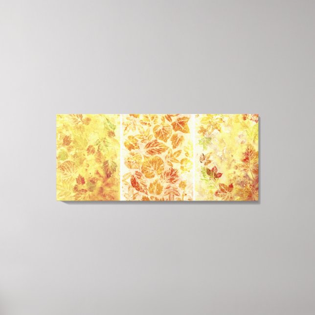 Abstraktens bakgrunder, vattenfärg, löv canvastryck (Framsida)