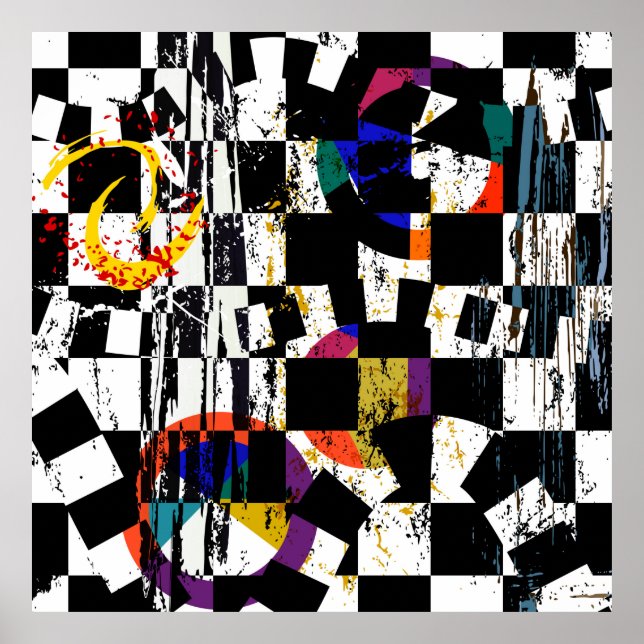 abstraktens bakgrundskomposition, med linjer, spl poster (Framsidan)