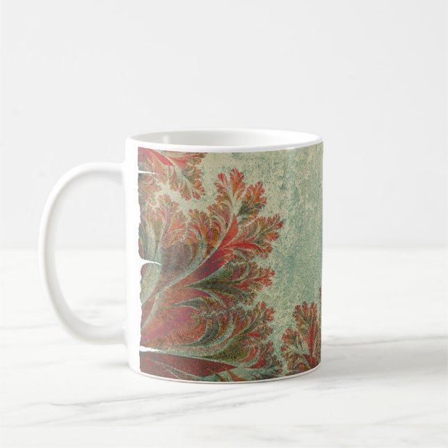 Abstraktens bakgrundsmall kaffemugg (Vänster)