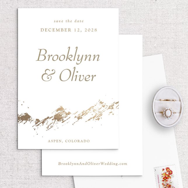 Abstraktens berg - minimalt vitt Spara datum Spara Datumet (Skapare uppladdad)