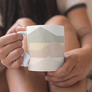 Abstraktens bergarts utformning kaffemugg