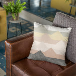 Abstraktens bergarts utformning kudde<br><div class="desc">Abstrakten bergs av en störd design med pastel färg.</div>