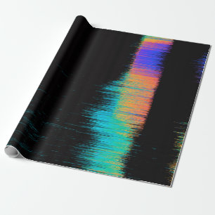 Abstraktens bild av den glanserade LED skärm. Brok Presentpapper